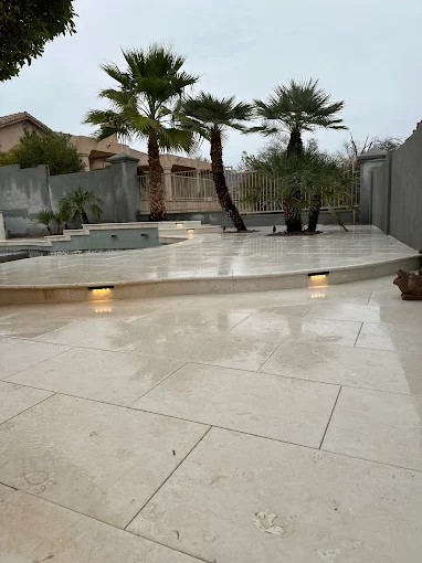 Lit Pool Deck
